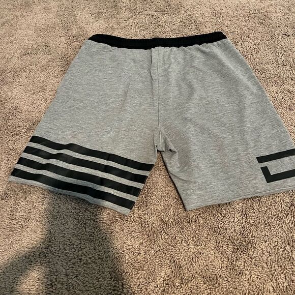 DoYouEven Men’s Graphic Athletic Shorts – Gray/Black | Size Large - Picture 3 of 9